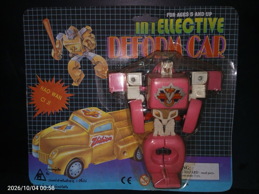 Transformers G2 K.O Vintage Bootleg toy (Category: Vintage Collectibles) located in Davao. Submitted by banana.pancake (Listing ID 1465753286, Image 1). Description: Sealed copy only for 380 loose not included Location: Davao City Shipping thru J&T Door to Door.