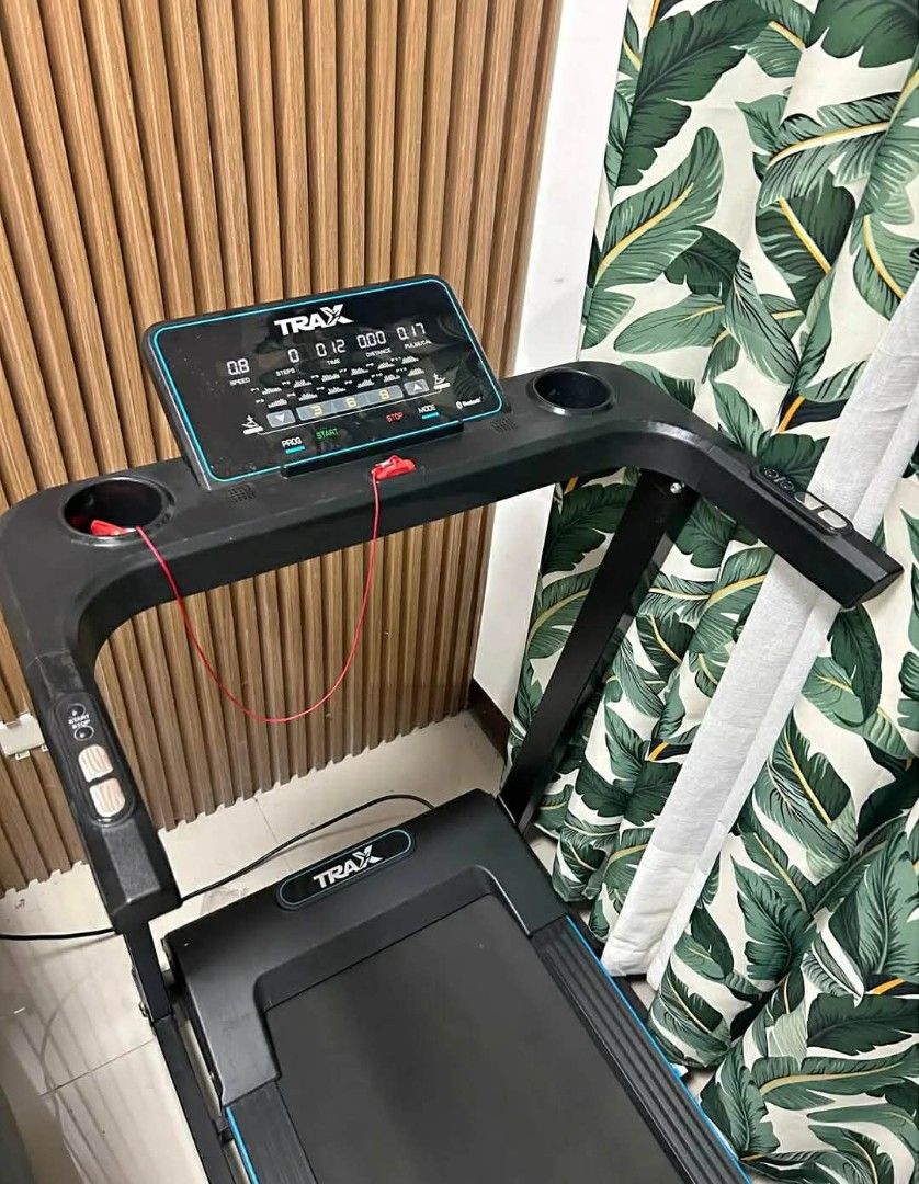 Trax Jogger Pro Treadmill (Category: Cardio & Fitness Machines) located in Makati City. Submitted by janice.alonzo412 (Listing ID 1465720761, Image 3). Description: FOR SALE — TRAX Jogger Pro Treadmill ₱10,000 ONLY Originally bought from Chris Sports for ₱30,000+ -Fully functional, no issues -Well maintained -Max speed: 14 km/h -Max user weight: 100 kg -Foldable, space-saving design -LCD display: Time, Speed, Distance, Calories & Pulse -Built-in 