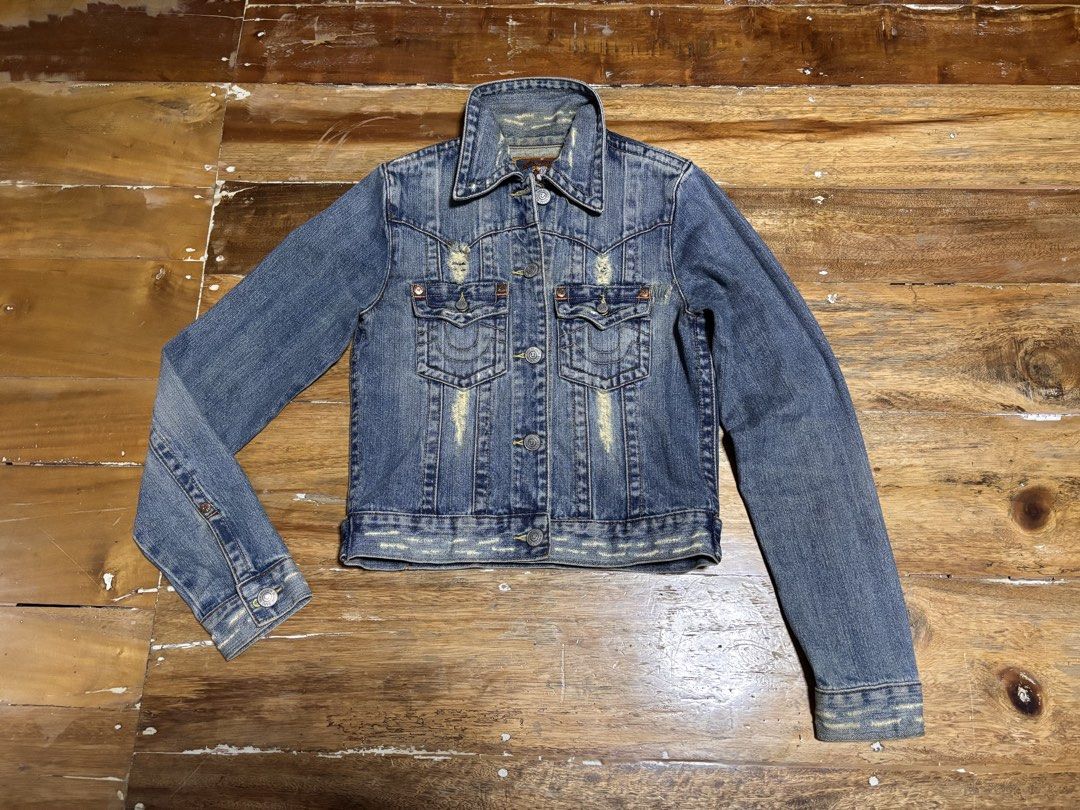 True Religion y2k denim jacket (Category: Coats, Jackets and Outerwear) located in Cagayan de Oro. Submitted by kirkwax_4 (Listing ID 1465635532, Image 1). Description: True Religion y2k denim jacket Small frame (17x20.5) In verygood condition No issue 1350.
