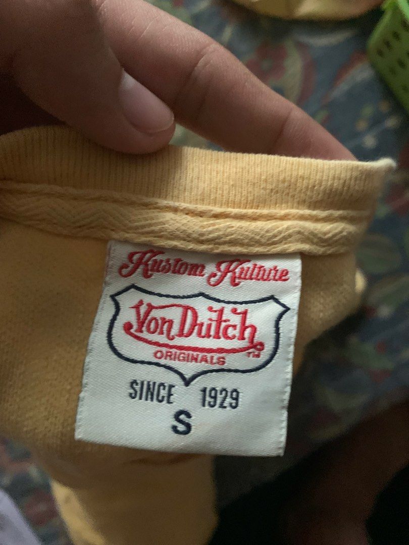 T-shirts (Category: Shirts) located in Davao. Submitted by jamesryansumile (Listing ID 1465656565, Image 3). Description: Von dutch Tshirt Dimes 18x25 (Small).