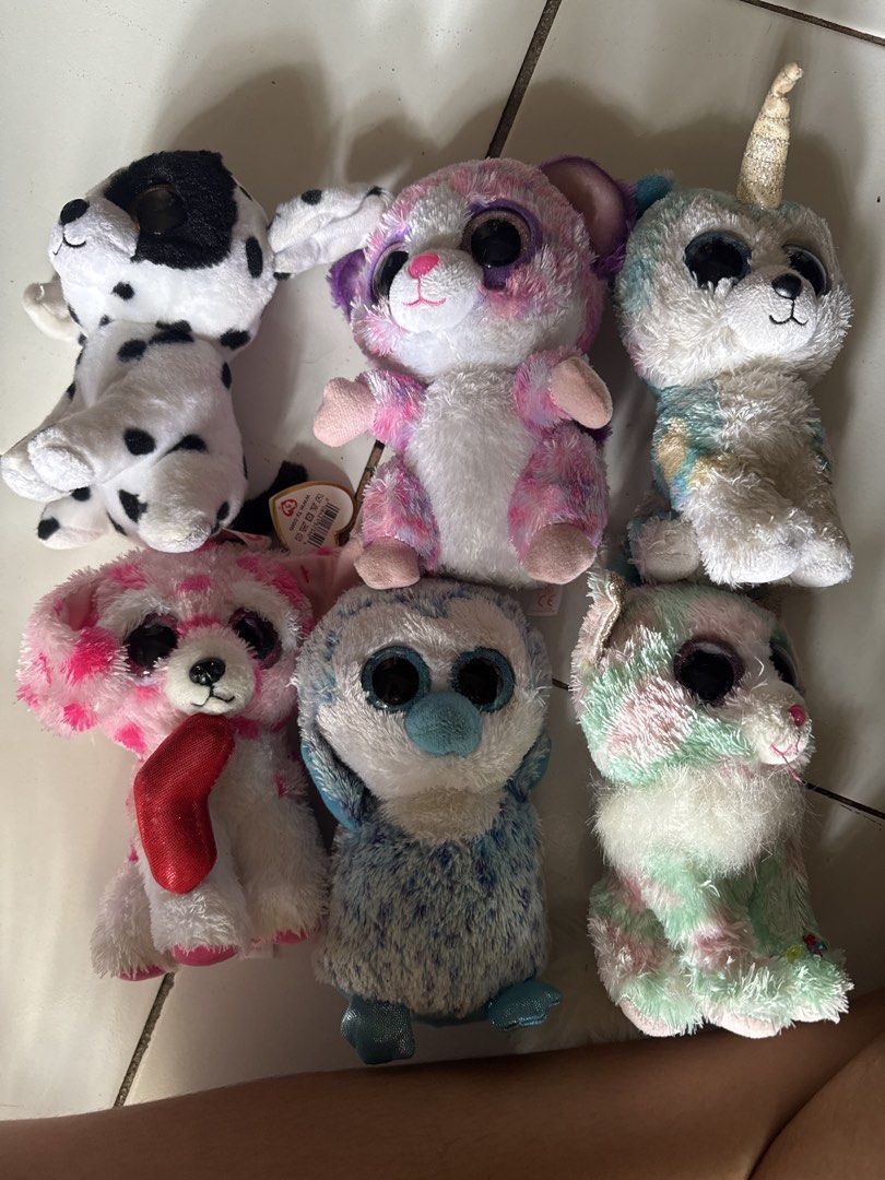 Ty Beanie Boos - SET (Category: Plushies & Soft Toys) located in Manila. Submitted by violet04 (Listing ID 1465585654, Image 1). Description: 100 each get all for 500.