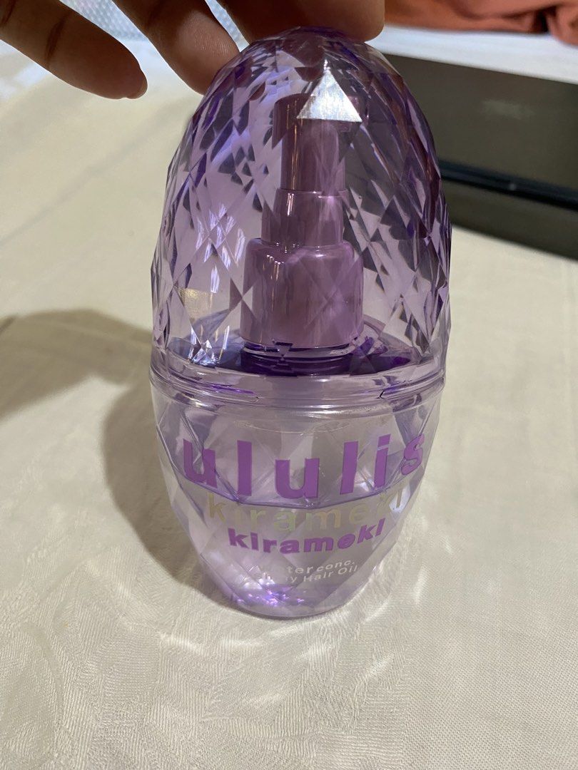 Ululis hair oil (Category: Hair) located in Baler. Submitted by rosacloset (Listing ID 1465631757, Image 1). Description: Bought in japan last august 2026 Almost 75% full Rfs: change of brand Payment via gcash/bdo Shipping via j&t.