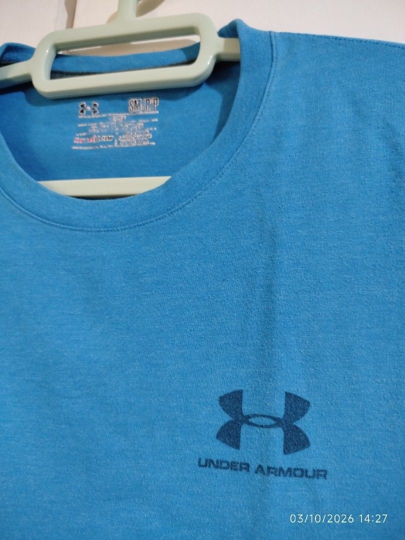 Under armour tshirt small (Category: Tshirts & Polo Shirts ) located in Quezon City. Submitted by crci12 (Listing ID 1465631238, Image 2). Description: Under armour tshirt small Used Bought in US Actual pictures posted What you see is what you get P450 only Meet ups: 1. Simplicity mini stop commonwealth ave., balara, qc. 2. Mgas station beside oyasa hardware luzon ave., qc. *Kindly send us a message for a schedule of meet up. *Shipping via j&t. (