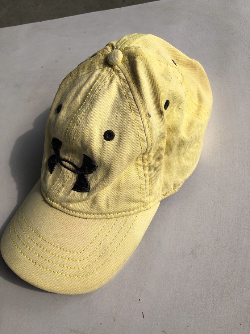 Under armour yellow cap L size (Category: Caps & Hats) located in Quezon City. Submitted by avathriftfinds (Listing ID 1465641536, Image 2). Description: .