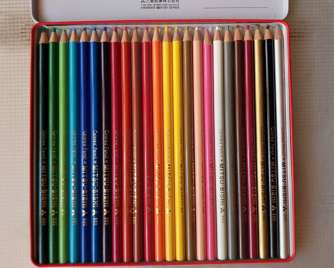 Uni colored pencil No. 880 (Category: Stationery & School Supplies) located in Manila. Submitted by kimkimkimc53329 (Listing ID 1465651233, Image 2). Description: never sharpened.