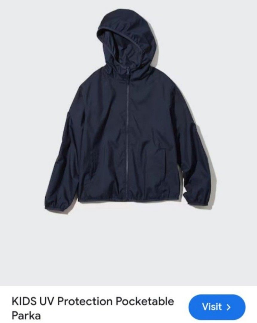 UNIQLO Kids Pocketable Parka (Category: Babies & Kids Fashion) located in Basista. Submitted by purpleens_shop (Listing ID 1465620443, Image 2). Description: .