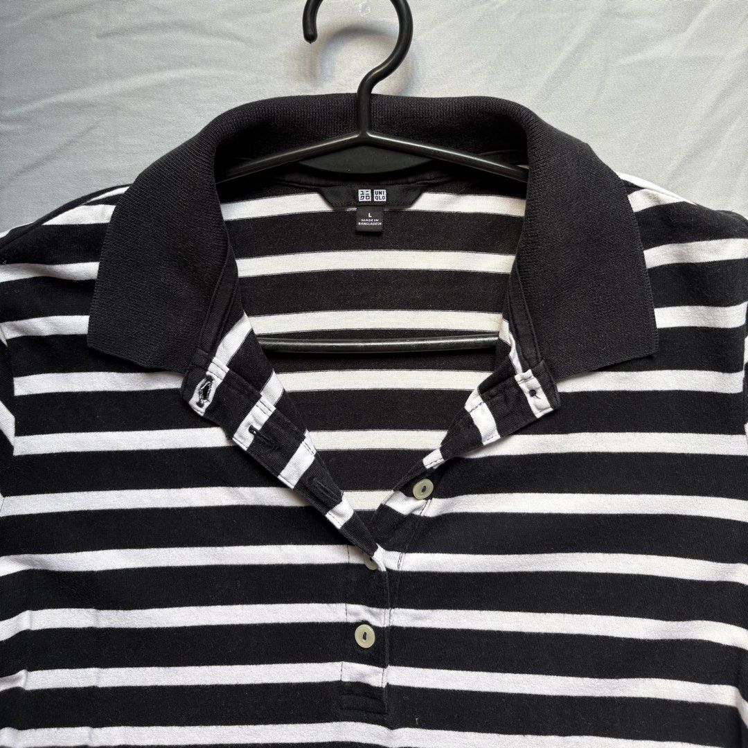 Uniqlo Polo Shirt (Category: Shirts) located in Binan City. Submitted by moonlight.26 (Listing ID 1465630129, Image 2). Description: - Stretchable fabric - fits S - L body frame - Perfect for casual or office attire - rfs: decluttering .