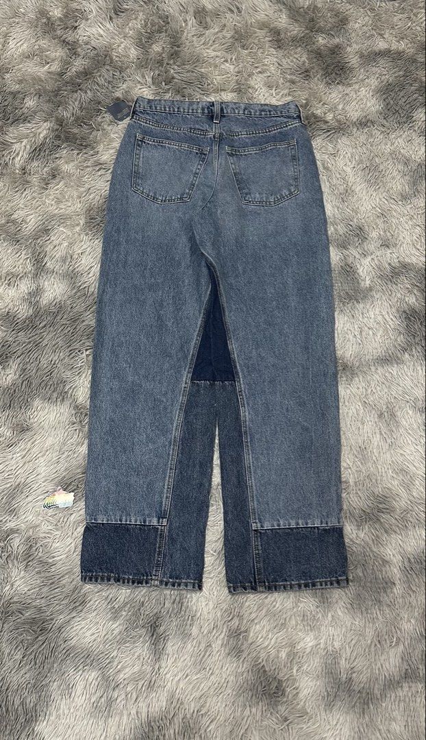 Univ*rsal Thread 90s Baggy reworked/patch denim (Category: Jeans) located in Manila. Submitted by paulovenegaskalakal2020 (Listing ID 1465658861, Image 1). Description: For sale! Kalakal Univ*rsal thread 90's baggy patch/reworked denim pants Buttonfly Size- 32 to 33 Length- 43 Thigh- 13 inches Knee- 10.5 Leg opening- 9 inches Brandnew with hangtag Crispy MINE 2,480 +sf.