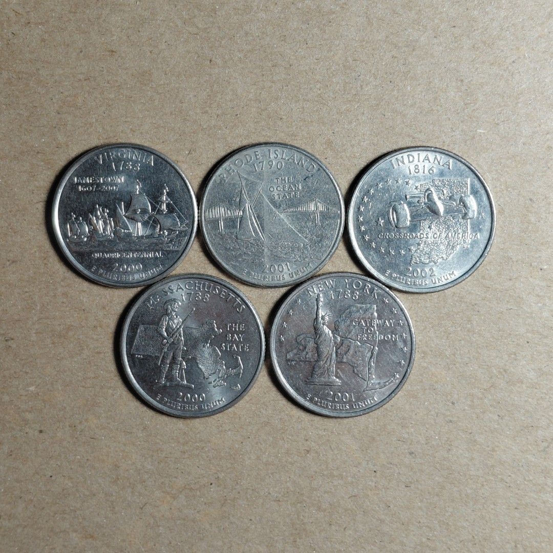 US Quarter Dollar Coins (set 1) (Category: Currency) located in Tagbilaran City. Submitted by bennycollectibles (Listing ID 1465740666, Image 1). Description: •Add an additional 150 for shipping.