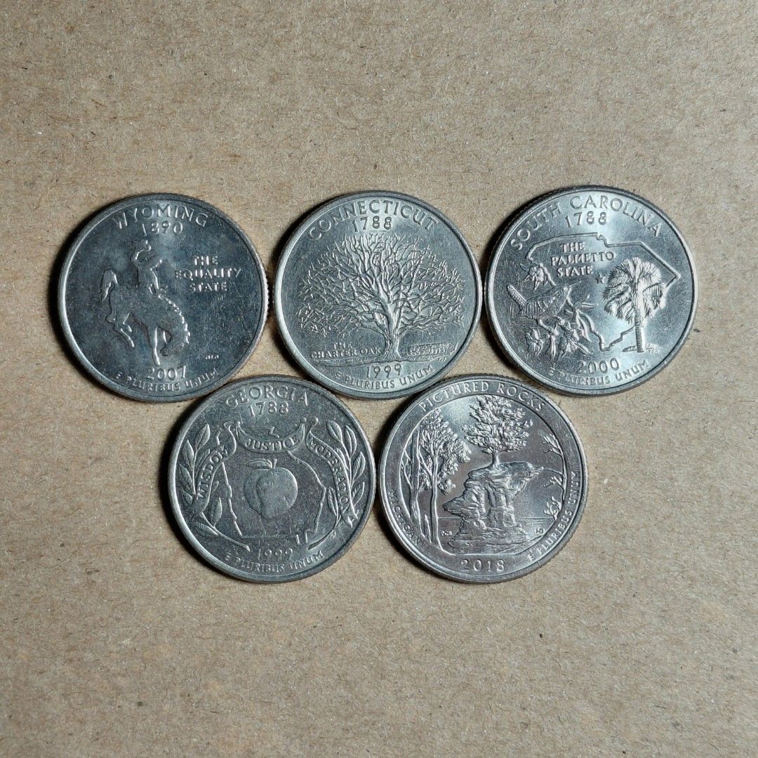 US Quarter Dollar Coins (set 6) (Category: Currency) located in Tagbilaran City. Submitted by bennycollectibles (Listing ID 1465743220, Image 1). Description: •Add an additional 150 for shipping.