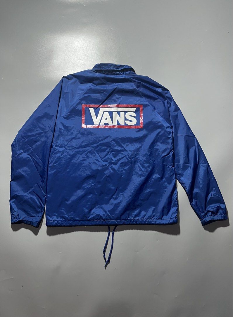 Vans Coach Jacket (Category: Coats, Jackets and Outerwear) located in Quezon City. Submitted by metro_junkie.ph (Listing ID 1465714847, Image 2). Description: Vans Coach Jacket Size Small on Tag (20.5 x 25) Can Pass as Excellent Condition Flaw: Minimal Sign of Use (Check Last Pic) All Detail Posted 680 + SF.