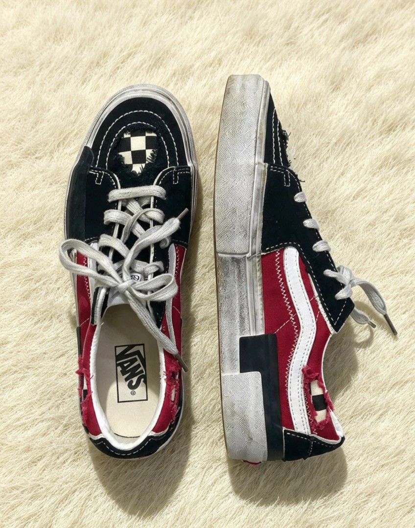 Vans Skate Low Reconstruct (Black/Red) (Category: Casual Shoes) located in Bulacan. Submitted by ssirc (Listing ID 1465622725, Image 2). Description: Vans Skate Low Reconstruct (Black/Red) Excellent Condition ‼️ Size:11us 3280+sf ‼️ DM ‼️.