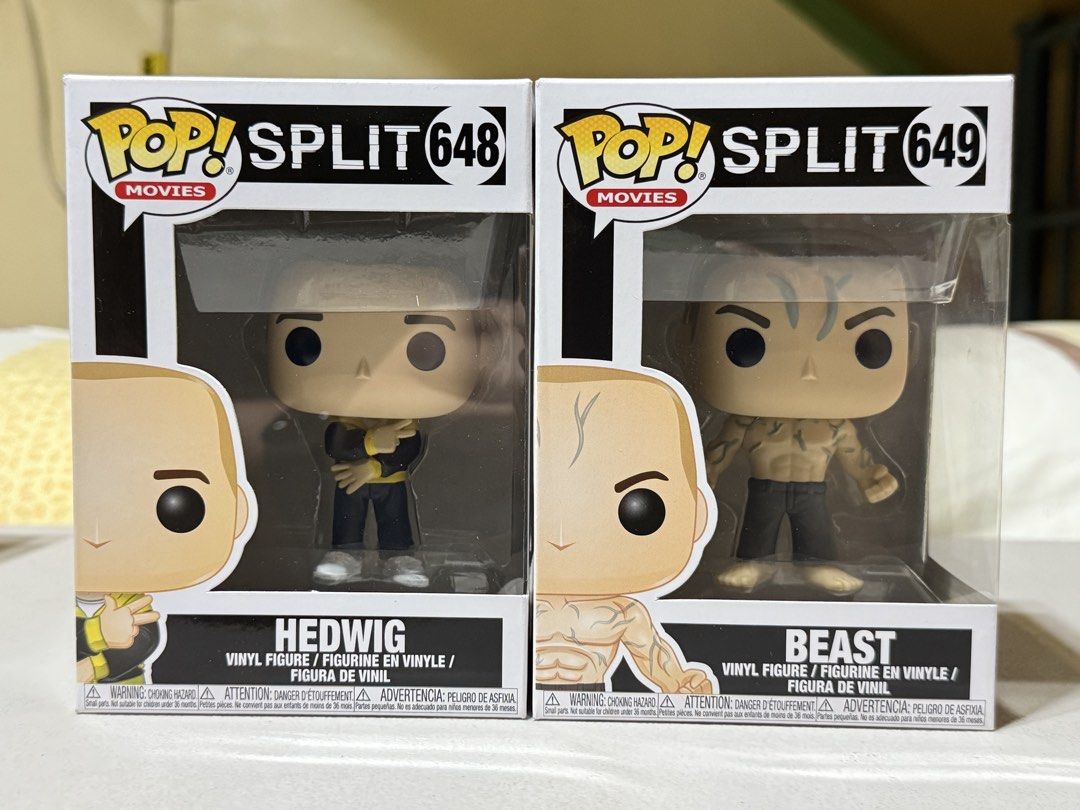 Vaulted Funko Pop Movies - SPLIT Set (Category: Figurines & Statues) located in Quezon City. Submitted by kingofatlantis (Listing ID 1465588361, Image 1). Description: Vaulted Funko Pop Movies Split Set ( Hedwig and the Beast). Boxes are in mint conditions. No issues. Gcash payment. Ships lalamove or J&T.