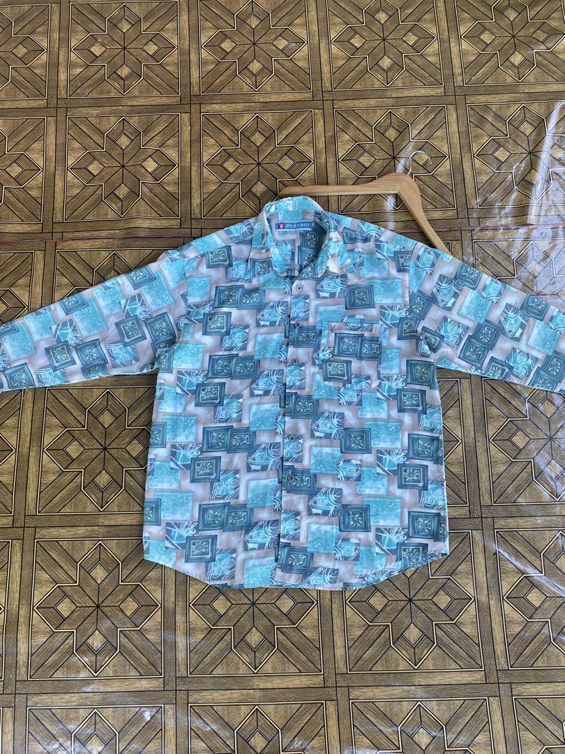 Vintage 1990’s Playboy Button-Down Polo Shirt (Category: Luxury Apparel) located in Pozorrubio. Submitted by eyannn. (Listing ID 1465598160, Image 2). Description: Excellent/ As New Condition✨ Color rate 10/10 Issue: None❌ width: 23 length: 29-31.