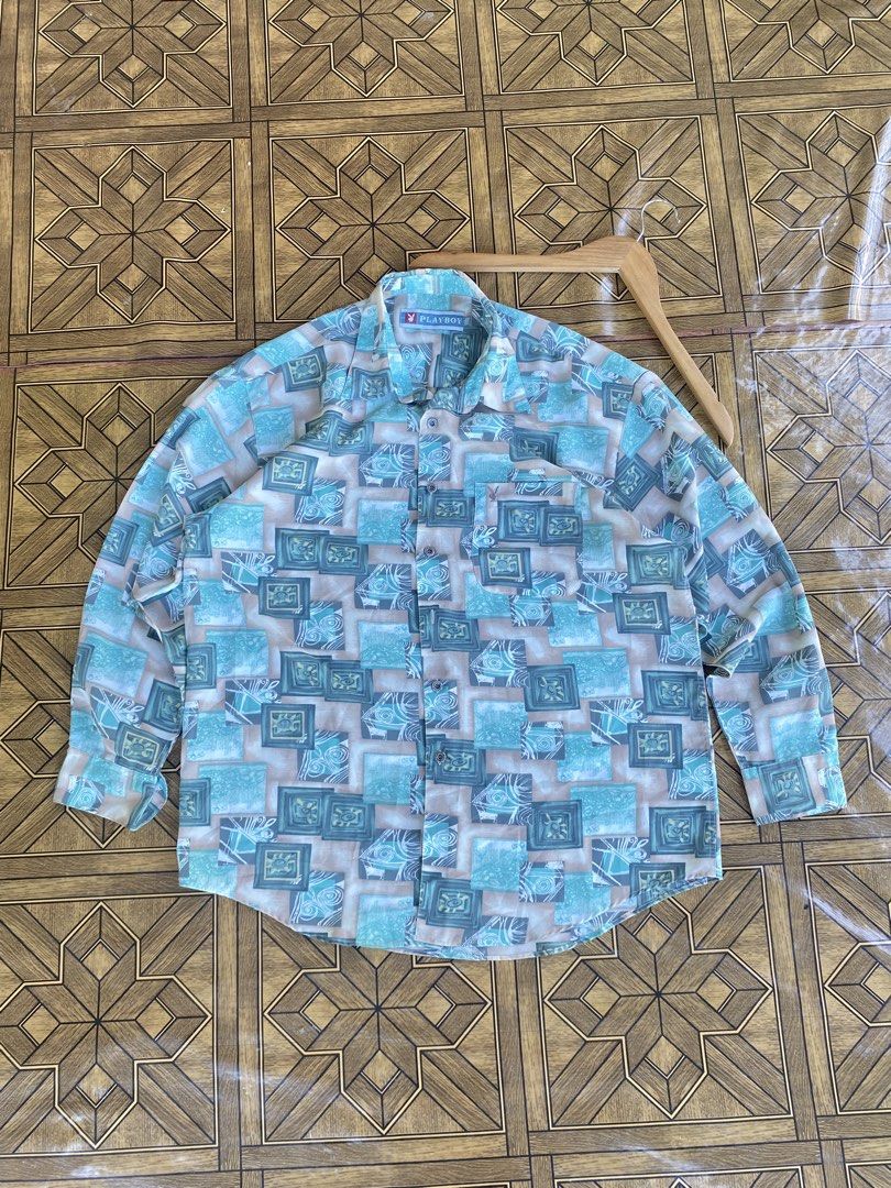 Vintage 1990’s Playboy Button-Down Polo Shirt (Category: Luxury Apparel) located in Pozorrubio. Submitted by eyannn. (Listing ID 1465598160, Image 1). Description: Excellent/ As New Condition✨ Color rate 10/10 Issue: None❌ width: 23 length: 29-31.