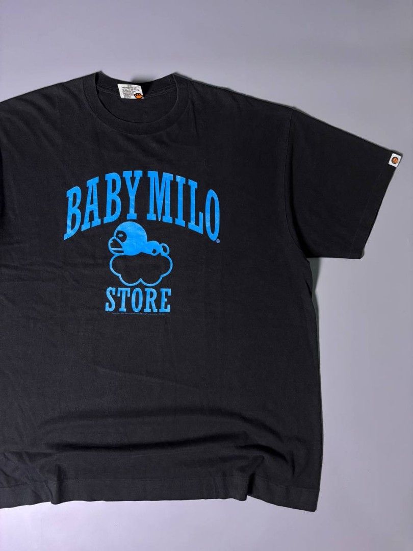 Vintage Bape Baby Milo Store Tee (Category: Tshirts & Polo Shirts ) located in Rizal. Submitted by oldgal.ww (Listing ID 1465625764, Image 2). Description: Vintage Bape Baby Milo Store Tee Xlarge 24" 29" In excellent condition. rare 2,000.
