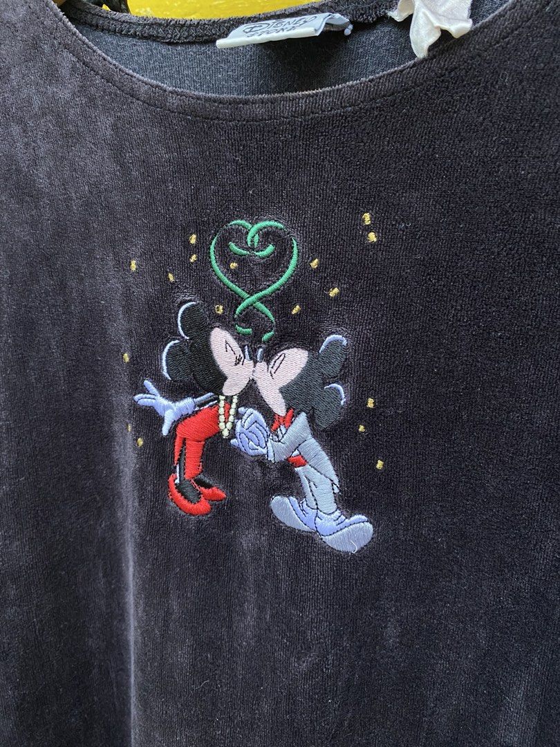 Vintage Disney (Category: Longsleeves) located in Manila. Submitted by kgthrifty. (Listing ID 1465686676, Image 2). Description: VINTAGE DISNEY VELVET LONGSLEEVE DIMES: 20x24.5 COLOR RATE: 9 SEMI FADED EXCELLENT CONDITION 🏷 250.
