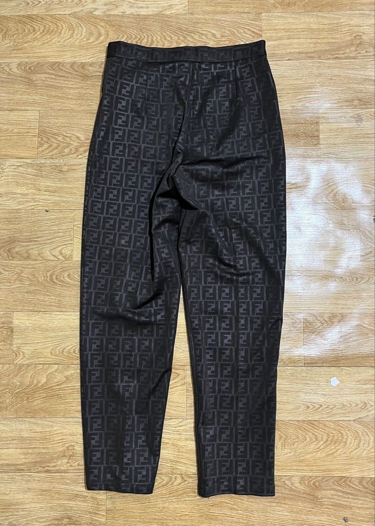 Vintage Fendi Monogram Pants (Category: Luxury Apparel) located in Zamboanga. Submitted by alterramz08 (Listing ID 1465733480, Image 2). Description: Vintage Fendi Monogram Pants Size large on tag Waistline 28 Length 38 Thigh 12 Leg Opening 7 Verygood Condition Price : 2,500 Pesos !!.
