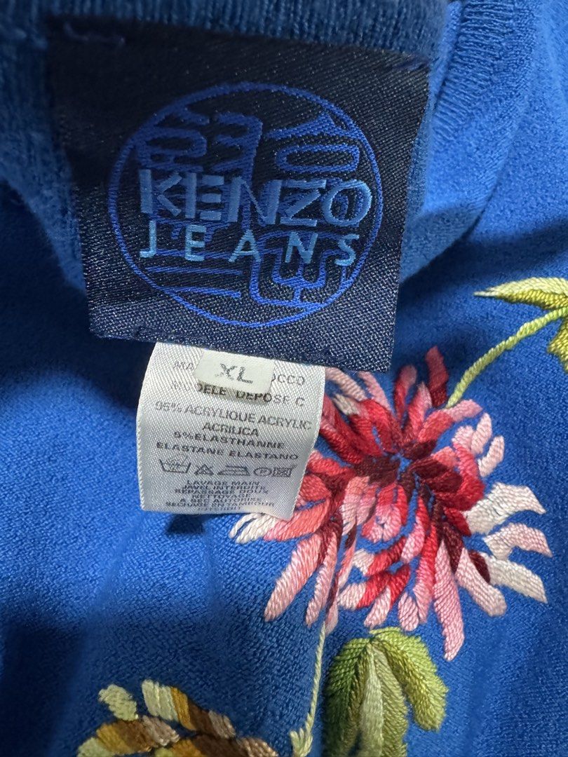 VINTAGE kenzo embroidered knit top (Category: Luxury Apparel) located in General Santos City (Dadiangas). Submitted by curatedstuffs101 (Listing ID 1465602983, Image 2). Description: Like new No flaws Color rate:10/10 Size:16 on tag Dimension Width: 19 inches Length: 21 inches.