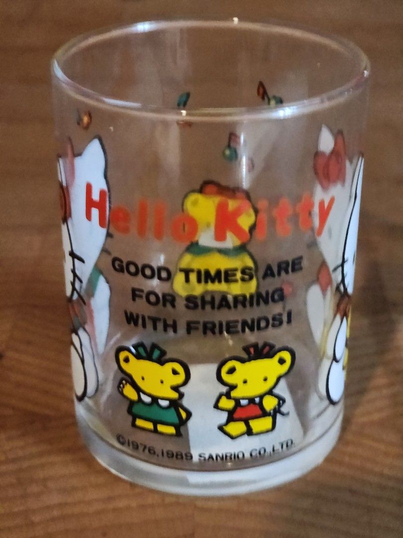 Vintage Sanrio Hello Kitty Glass (Category: Character Goods) located in Binan City. Submitted by dottienook (Listing ID 1465701710, Image 3). Description: Vintage Sanrio Hello Kitty Glass sf at buyers expense.