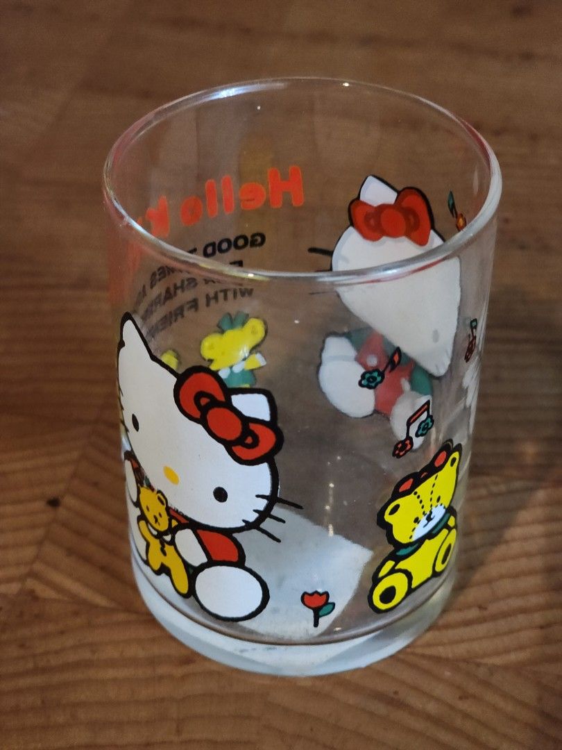 Vintage Sanrio Hello Kitty Glass (Category: Character Goods) located in Binan City. Submitted by dottienook (Listing ID 1465701710, Image 2). Description: Vintage Sanrio Hello Kitty Glass sf at buyers expense.