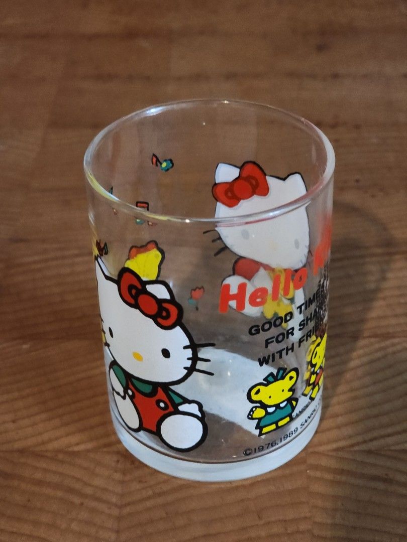 Vintage Sanrio Hello Kitty Glass (Category: Character Goods) located in Binan City. Submitted by dottienook (Listing ID 1465701710, Image 1). Description: Vintage Sanrio Hello Kitty Glass sf at buyers expense.