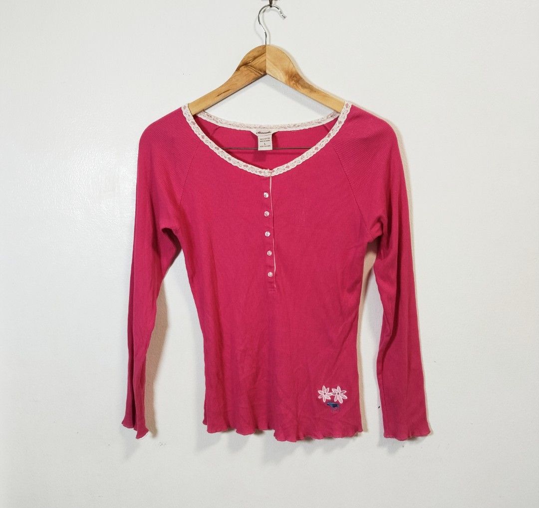 Vintage y2k abercrombie henley top (Category: Longsleeves) located in Pateros City. Submitted by blashjunks.y2k (Listing ID 1465716672, Image 2). Description: VINTAGE ABERCROMBIE HENLEY TOP SIZE LARGE ON TAG 23" LENGTH 18" WIDTH 1500PHP MSG US.