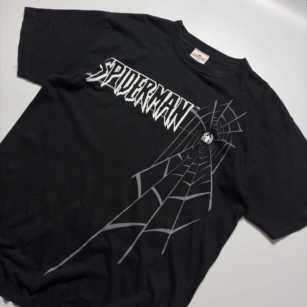 Vintage Y2K Spider-Man Universal Studio Japan Tee Dated 2004 (Category: Tshirts & Polo Shirts ) located in Makati City. Submitted by tulakngdamit.ph (Listing ID 1465738667, Image 3). Description: WTS Vtg Y2K Spider-Man Tee Universal Studio Japan Dated 2004 Marvel Characters, INC Width: 21 Inches Length: 29 Inches Excellent.