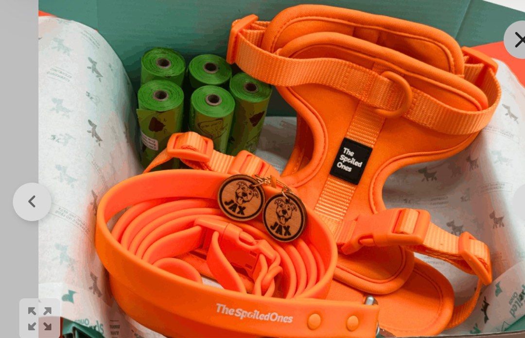 Walk Me Harness Set (Category: Homes & Other Pet Accessories) located in Paranaque City. Submitted by bcia.abiera (Listing ID 1465754549, Image 2). Description: Never been used 1.6k orig price Size: Small (Neck: 10-14 inches & Chest: 14-22 inches) Dm me for more photos! :).