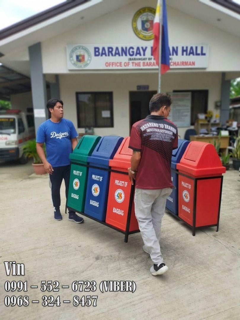 waste master trash bin (Category: Waste Bins & Bags) located in Bacoor. Submitted by zx400rr (Listing ID 1465592597, Image 1). Description: WASTE MASTER TRASH BIN Size: Small, Medium, Large, King Made in non-toxic Polyurethane Plastic Easy to clean, carry and move Also available: Metal Frame for 2 slots, 3 slots & 4 slots! Segregation Label & Company Logo For more info just call / message: 0991 552 6723 0968 324 8457 0933 855 9510 0956 702 8557 L