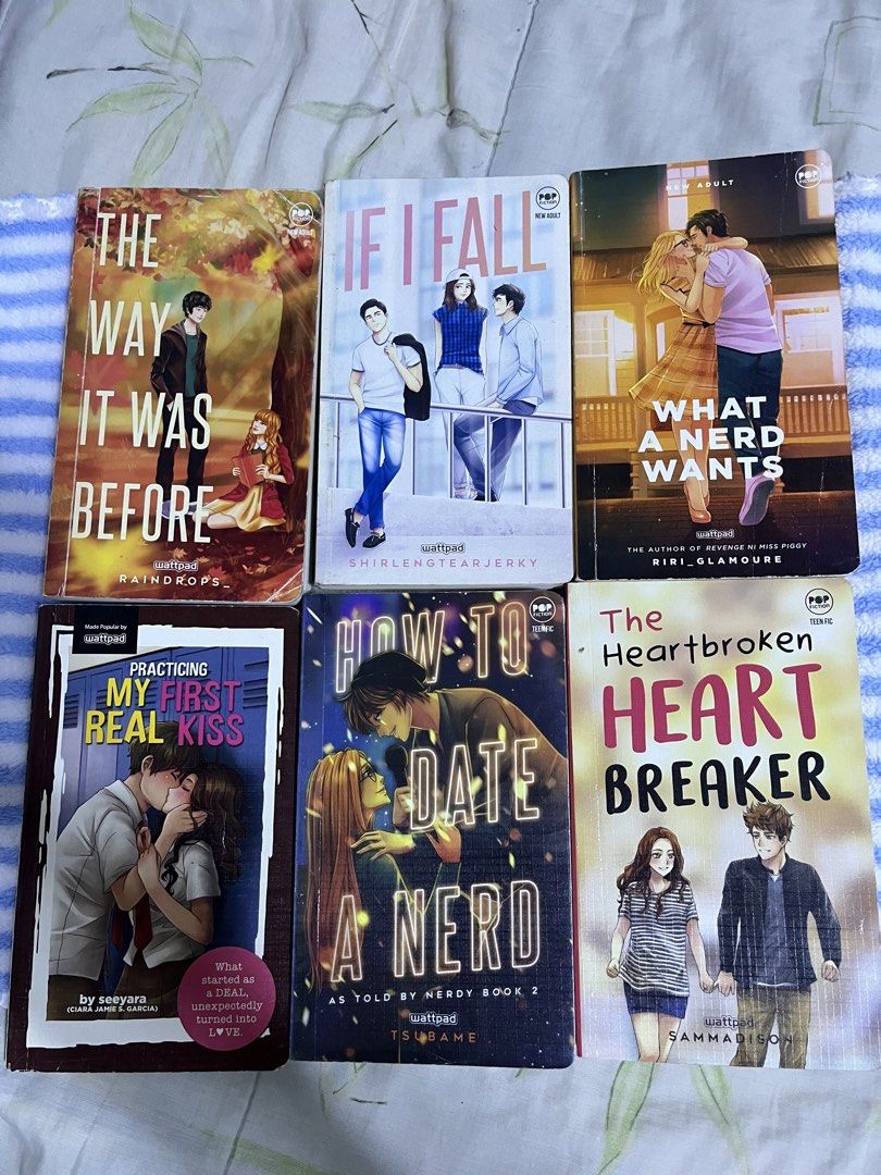 WATTPAD POP FICTION BOOKS (120 each) (Category: Storybooks) located in Cavite. Submitted by thaliaprlvd (Listing ID 1465601310, Image 1). Description: 120 per book. Complete w bookmark..