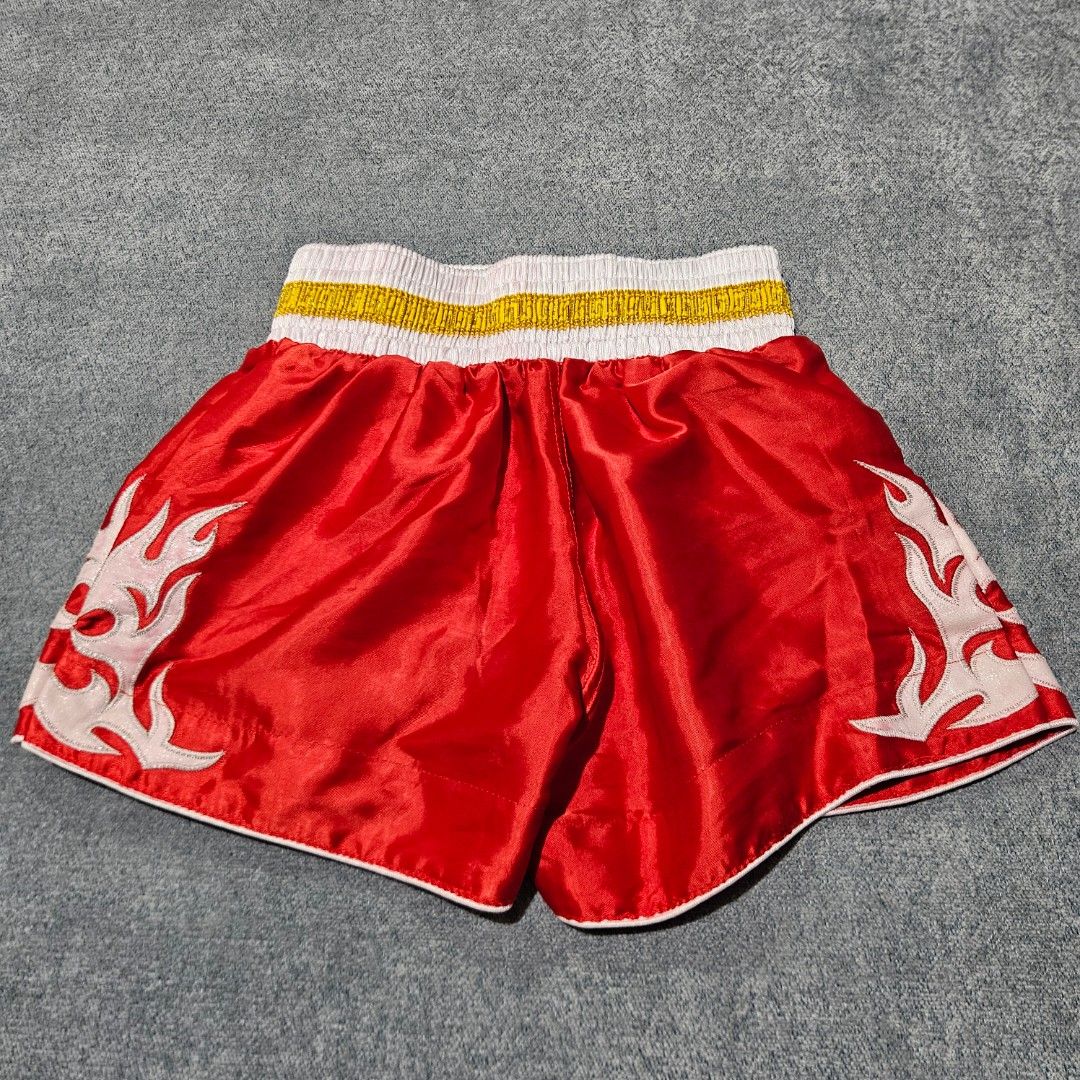 WDAOL muaythai shorts (Category: Shorts) located in Baguio. Submitted by fadexquisite (Listing ID 1465580887, Image 2). Description: WDAOL muaythai shorts Waist 22-26inch Length 11.5inch Rise 10inch Inseam 3inch Leg opening 10inch Excellent condition 400 plus ship fee.