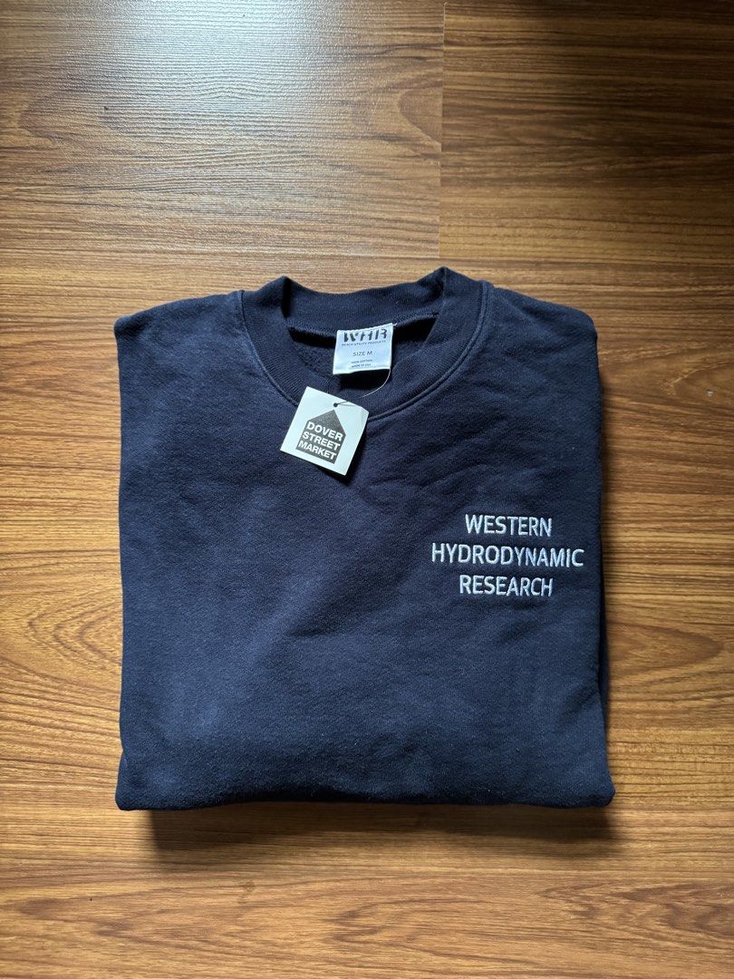 Western Hydrodynamic Research Worker Crew Sweater (Category: Coats, Jackets and Outerwear) located in Marikina City. Submitted by cheese85 (Listing ID 1465628412, Image 2). Description: Brand new with tags Selling below srp size M ₱4,800 W: 22” L: 25”.