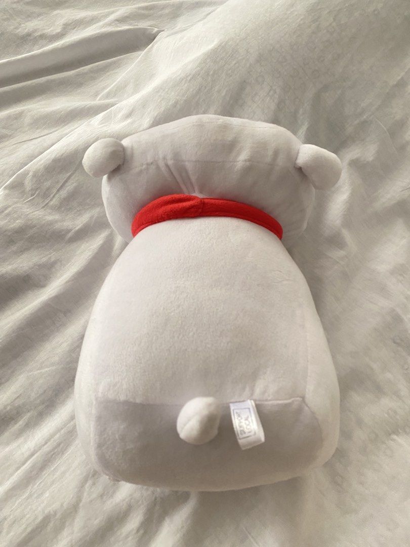 White Dog Plush Toy with Red Collar (Category: Plushies & Soft Toys) located in Quezon City. Submitted by creesostomo (Listing ID 1465594583, Image 3). Description: - Super soft white fabric - Features black bead eyes, tiny black nose, and cute red tongue - Wears a bright red collar - Small tail with original tag still attached - In very clean condition - Great for kids or plush toy collectors.