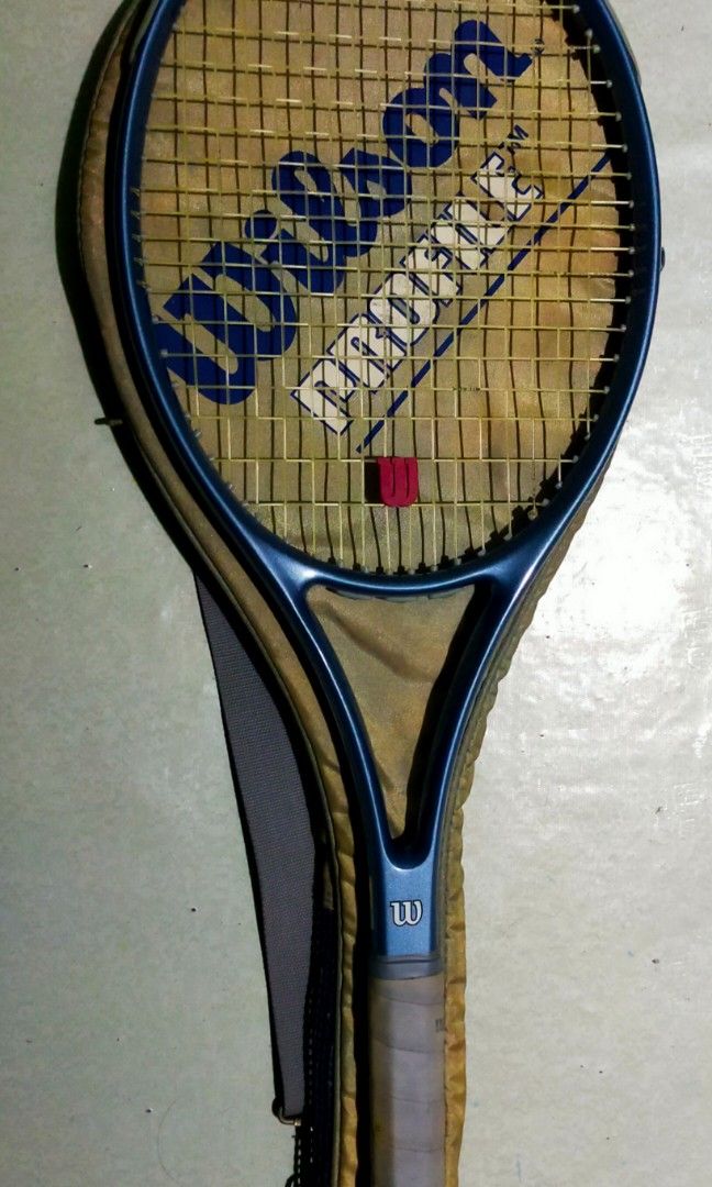 WILSON Profile (Category: Racket and Ball Sports) located in Manila. Submitted by elilee_80 (Listing ID 1465678765, Image 1). Description: FOR SALE WILSON Profile TENNIS Racket (Dual Taper Beam) 4 1/4 SL2 Authentic With CARRY CASE Imported from japan VERYGOOD CONDITION AS-IS 3k php.
