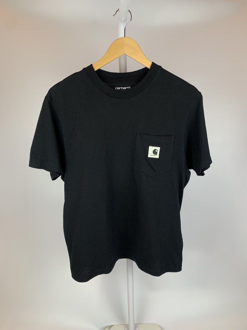 Womens - Carhartt WIP Basic Pocket Tee (Category: Shirts) located in Bacolod City. Submitted by mixedgarmzbcd (Listing ID 1465692576, Image 2). Description: •Excellent Condition •Color rate 9.5/10 •Tagged: Medium Width: 19 Length: 25.5 •No issue.