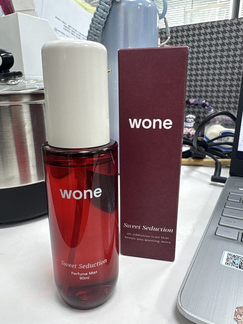 Wone Sweet Seduction Perfume Mist 90ML (Category: Fragrance & Deodorants) located in Manila. Submitted by niniip (Listing ID 1465625666, Image 1). Description: There’s a playful spark in the way she moves. She is charged with a vibrant energy that draws people closer without her ever asking and it feels like she’s letting you in on a secret. She’s that girl you met from a party that you can’t ever forget — her confidence is romantic, yet undeniab