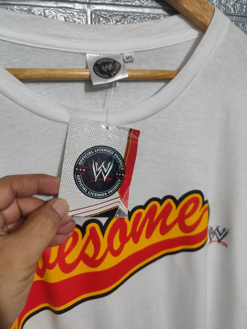 WWE I'M Awesome tee (Category: Tshirts & Polo Shirts ) located in San Fernando. Submitted by jzysthriftshop (Listing ID 1465604069, Image 2). Description: Size XL 25 x 30.5 with hang tags add shipping fee.