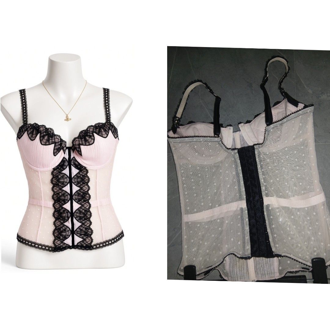 Y2k jezebel corset 34 B good condition no issue (Category: Undergarments & Loungewear) located in Marikina City. Submitted by lanadelrey0002 (Listing ID 1465746396, Image 1). Description: no actual pics when worn mop: BDO.PNB. MAYA same day delivery grab or lalamove j&t : 54 pesos Luzon and 74 pesos Visayas ,Mindanao.