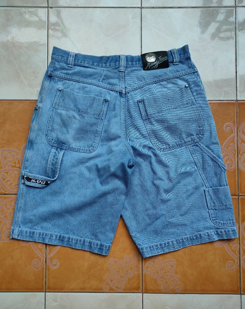 Y2K Karl Kani Carpenter Jorts (Category: Shorts) located in Ozamiz City. Submitted by ukaygrails (Listing ID 1465627949, Image 2). Description: Very good condition May minor repair sa likod, see last pic Waist 34 Length 25.