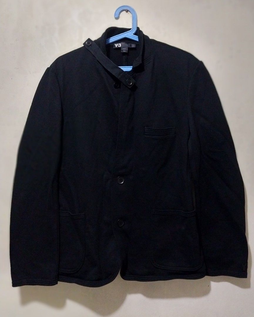 Y-3 Adidas black Blazer Jacket (Category: Coats, Jackets and Outerwear) located in Manila. Submitted by PrinceDani.Clothing (Listing ID 1465743062, Image 2). Description: y3 x adidas black blazer jacket Medium 21in width 27in length excellent condition.