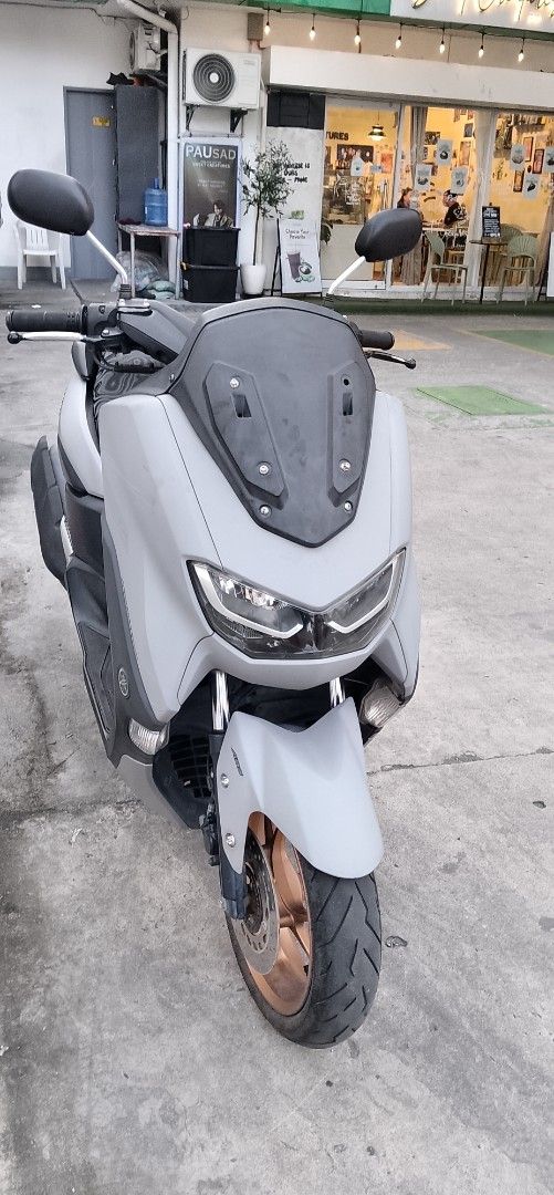Yamaha NMax 2.1 (Category: Motorbikes for Sale) located in Malabon City. Submitted by superjay_14 (Listing ID 1465675050, Image 1). Description: For Sale Nmax V2.1 21-22 model abs tcs Complete papers Ready to transfer 1 remote with emergency key and codes All stock engine Yss shock Flat seat 22k odo Gas n go Issue minor scratches at paso 1 month.