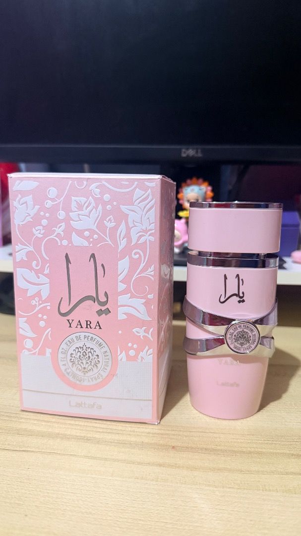 Yara Lattafa Perfume (Category: Fragrance & Deodorants) located in Imus. Submitted by phyllisyna (Listing ID 1465751954, Image 1). Description: AUTHENTIC LATTAFA YARA EDP 100ML • brand new / never used • authentic Lattata Yara * onhand actual item shown * complete with box but already opened * can send more pics & vids for proof * rfs: decluttering.