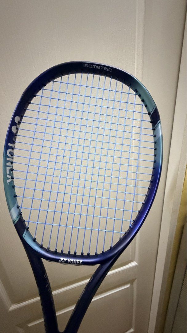 Yonex Ezone 98 2022 Japan G2 (Category: Racket and Ball Sports) located in Manila. Submitted by declutteringlot (Listing ID 1465700066, Image 2). Description: Sky Blue 305g 315mm Used for training around 5x .