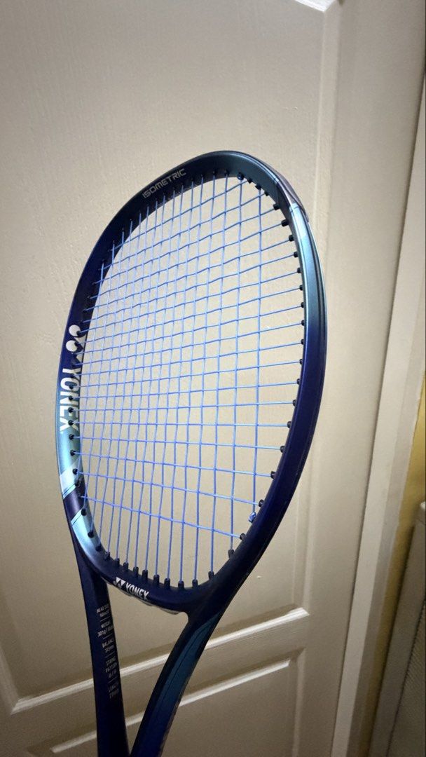 Yonex Ezone 98 2022 Japan G2 (Category: Racket and Ball Sports) located in Manila. Submitted by declutteringlot (Listing ID 1465700066, Image 3). Description: Sky Blue 305g 315mm Used for training around 5x .