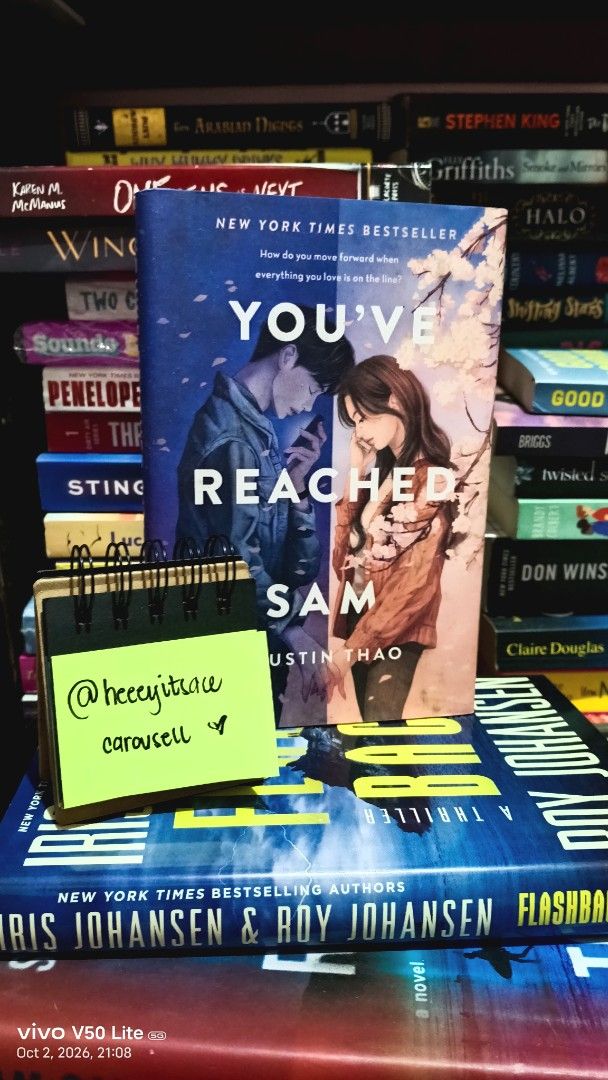 You've Reached Sam by Dustin Thao Novel (Category: Storybooks) located in Calamba. Submitted by heeeyitsace (Listing ID 1465602783, Image 1). Description: -Hardcover -Light tanning on edges -with freebies for sure buyer.