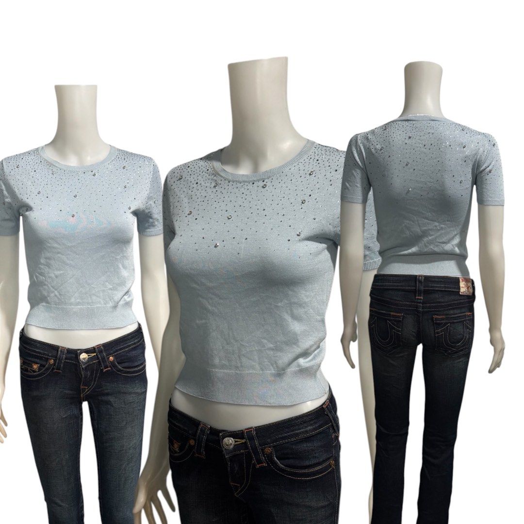 ZARA embellish knitted shirt size small (Category: Activewear) located in General Santos City (Dadiangas). Submitted by curatedstuffs101 (Listing ID 1465598235, Image 1). Description: Excellent No flaws Color rate:10/10 Size:small Dimension Width: 14 inches Length:17 inches Low ballers will not be entertained .