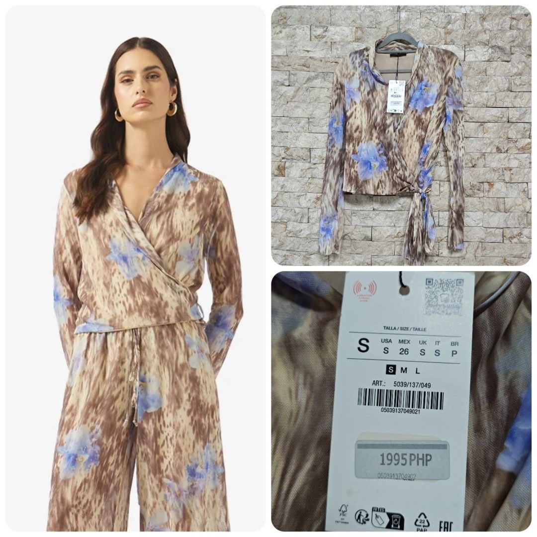 ZARA top white puff sleeve blouse S (Category: Dresses) located in Quezon City. Submitted by excessmuch (Listing ID 1465658215, Image 1). Description: .