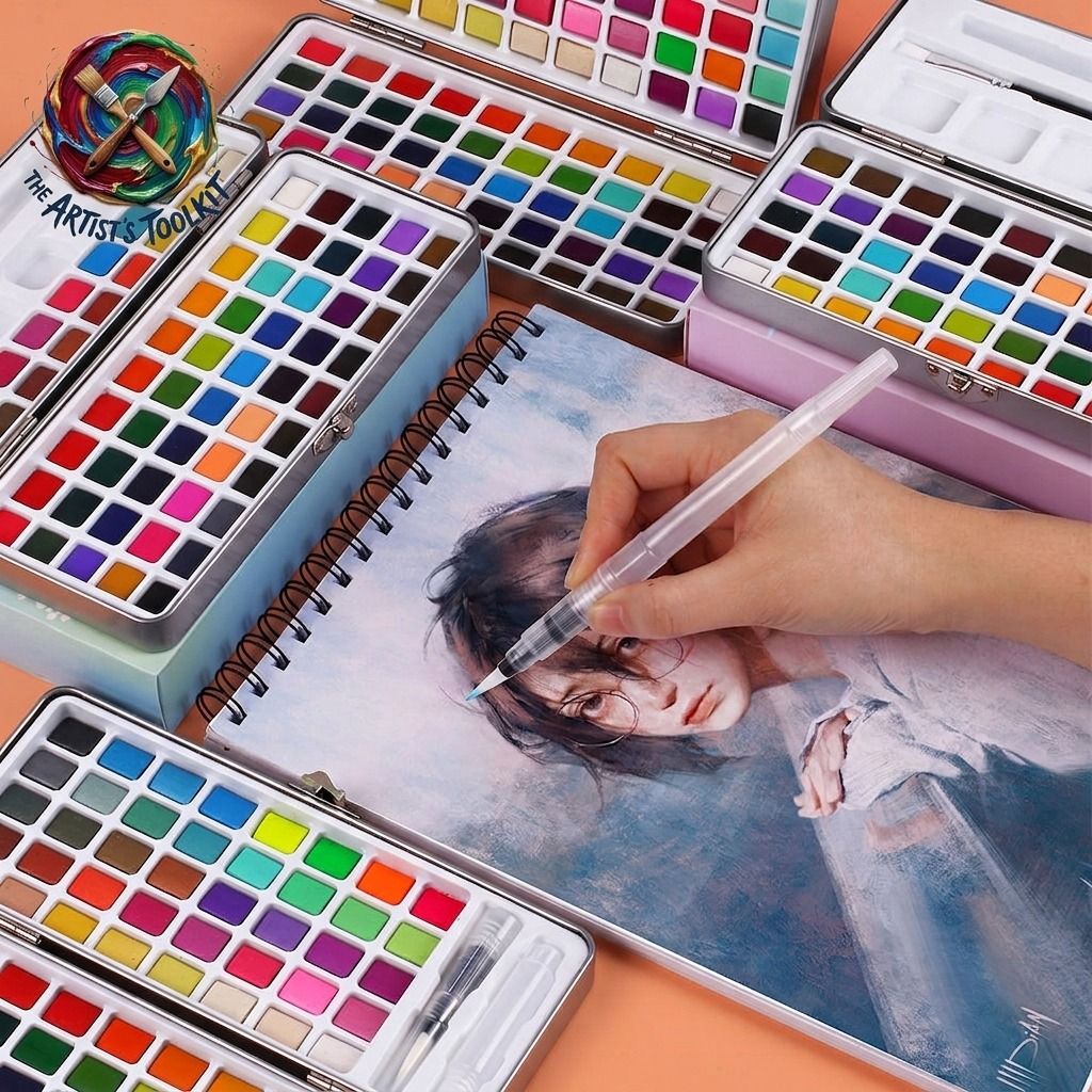 100-colour Watercolor (Category: Art & Prints) located in Caloocan City. Submitted by eunicekim7 (Listing ID 1471128606, Image 2). Description: .