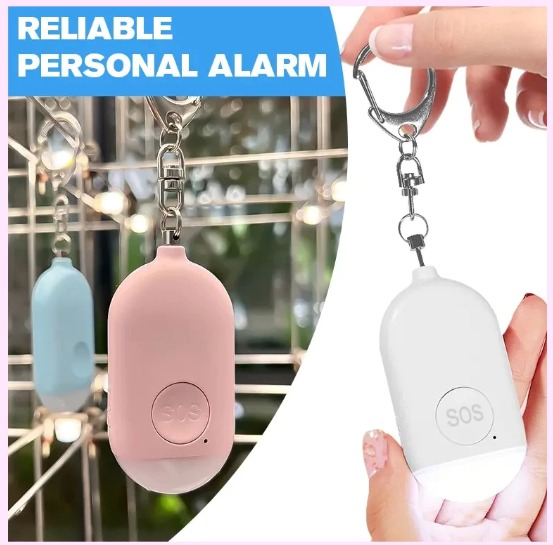 130dB Personal Alarm Alert Emergency Safety Women Night Protection USB ...